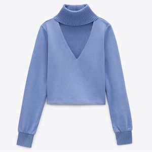 MUST GO! BNWT Zara cut out turtleneck sweater size Small